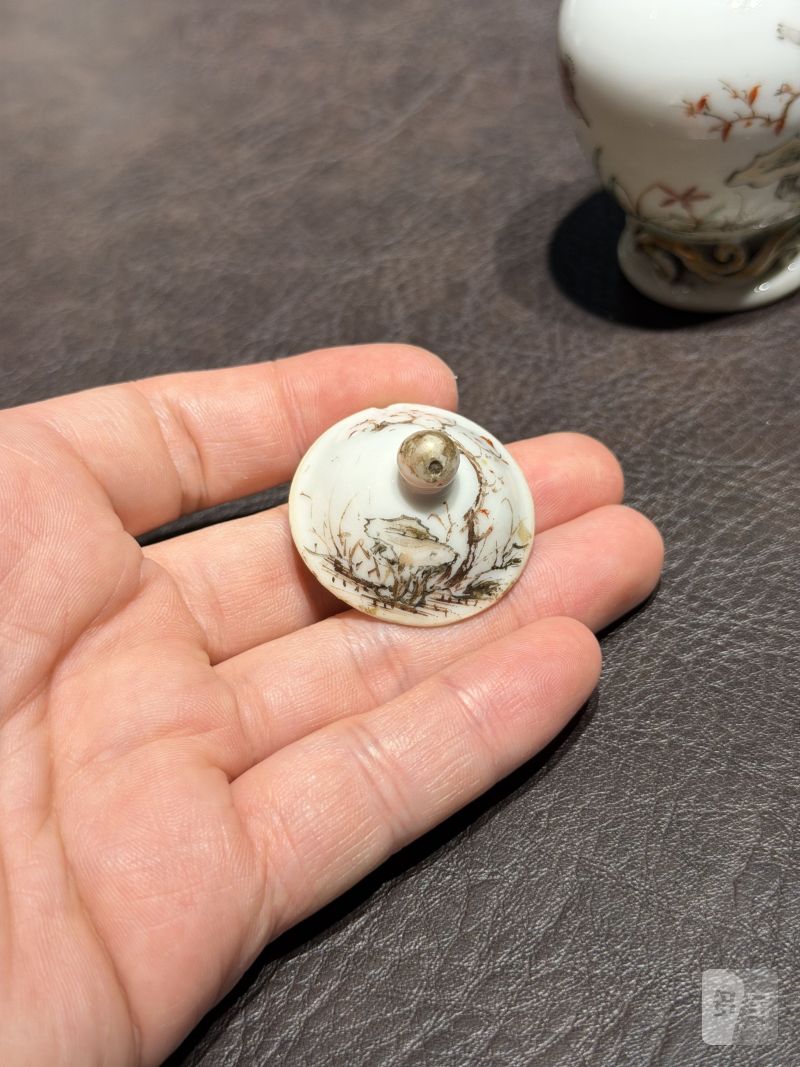 清乾隆 粉彩花鸟纹茶具一套25件 - 图52
